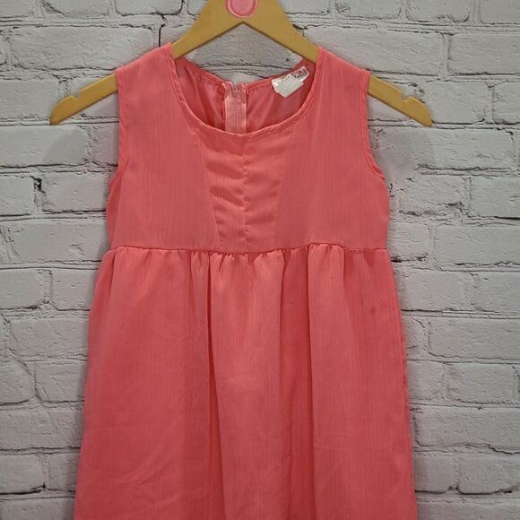 𝅺PINK heart High low Pink Tank Top Dress - Picture 6 of 15